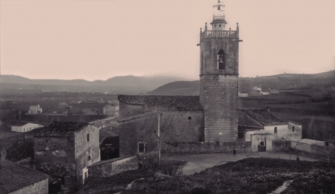 L'església de Lliçà d'Amunt, salvada pel campanar i pel rellotge d'anar a regar
